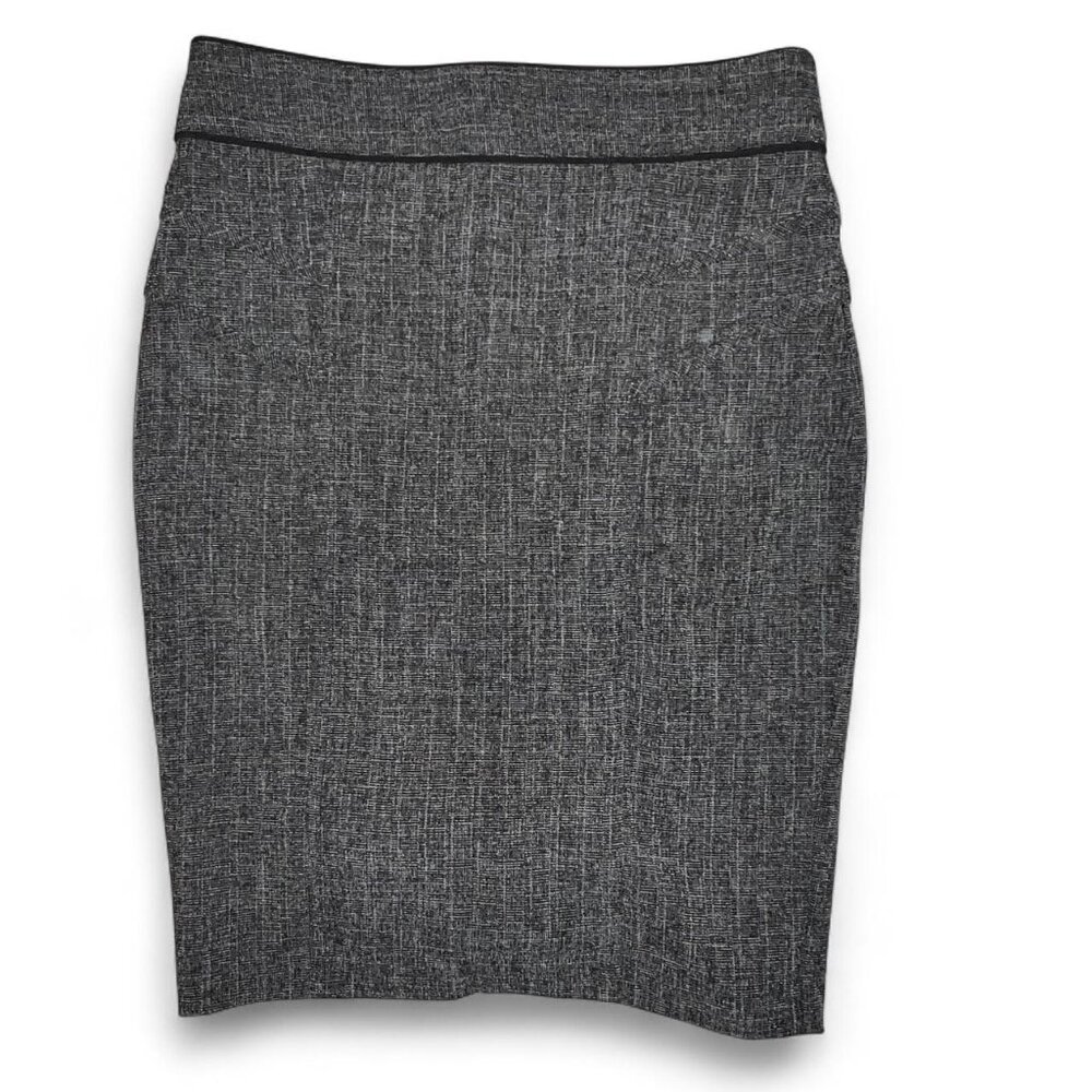 BCX Women's Juniors Business Casual Gray Midi Skirt
